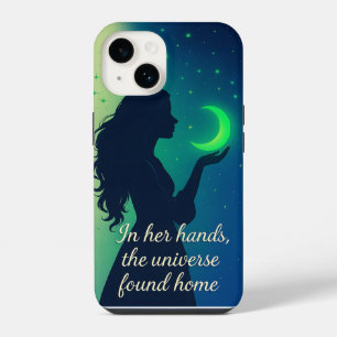 Coque Pour iPhone 14 Univers en elle - Céleste Inspirationnel