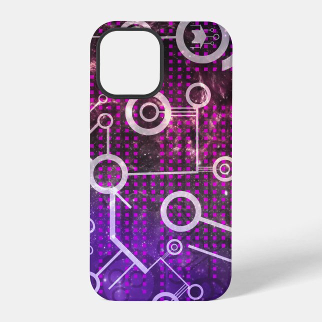 Coque iPhone Univers numérique (Verso)
