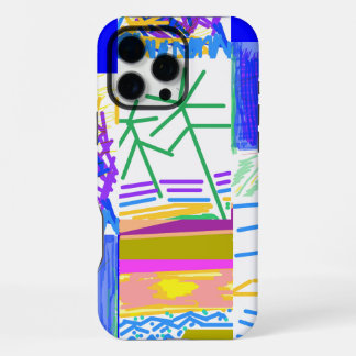 Coque iPhone 16 Pro Max Vacances festives Abstraites