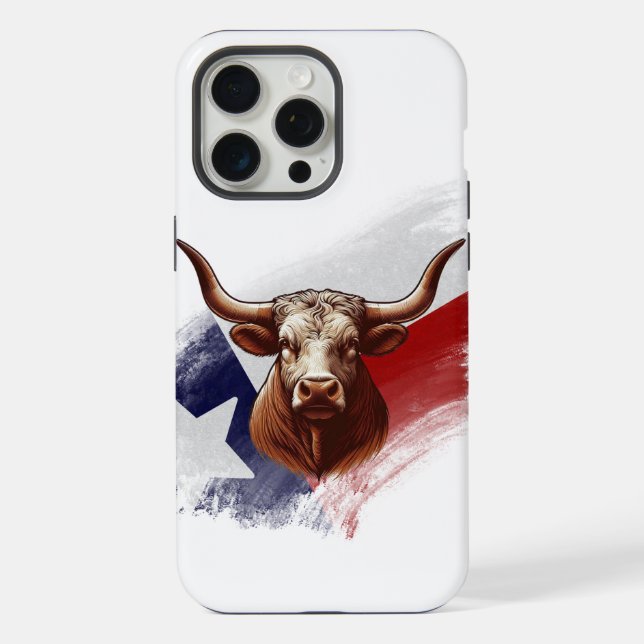 Coque iPhone Vache longhorne du Texas (Verso)