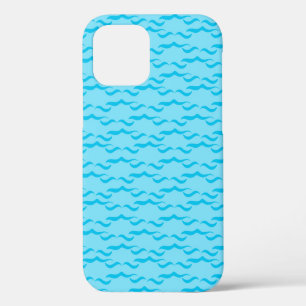 Coque iPhone 12 Vagues d'eau de mer bleu pastel Océan paisible