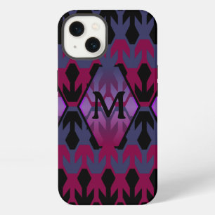 Etui iPhone 13 Vaisseaux spatiaux noirs et monogramme de flèche