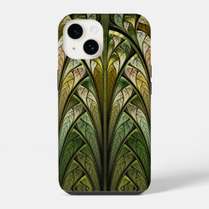 Coque Pour iPhone 14 Vent vert Abstrait en verre ciselé West