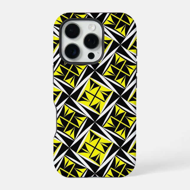 Coque iPhone Vents sacrés en Jaune (Verso)