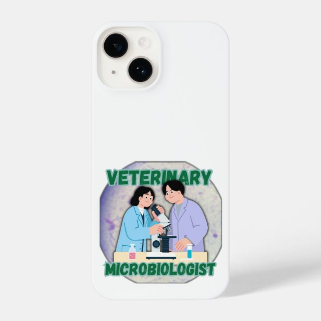 Coque iPhone Veterinary Microbiologist – Lab Science Design (Verso)