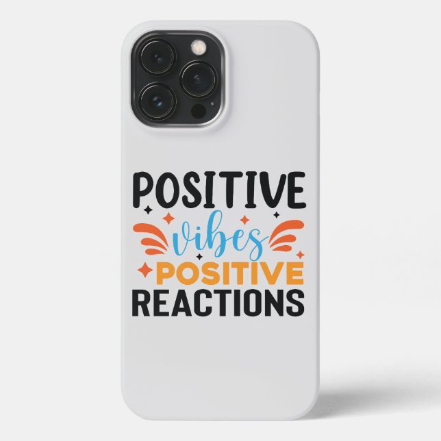 Coque iPhone Vibes positives | Devis motivationnel (Verso)