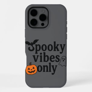 Coque iPhone 16 Pro Max Vibes Sombres Uniquement 🎃 Design Autocollant H