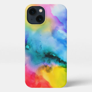 Etui iPhone 13 Vibrant Abstract Multicolor Watercolor Phone Case