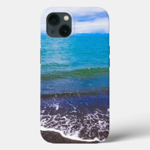 Coque iphone vibrant des vagues de l'océan bleu