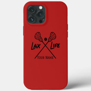 Etui iPhone 13 Pro Max Vie rouge personnalisée de LAX (Crosse) 