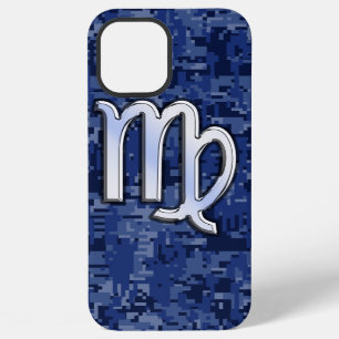 Coque iPhone 12 Pro Max Vierge Zodiaque sur camouflage numérique marine