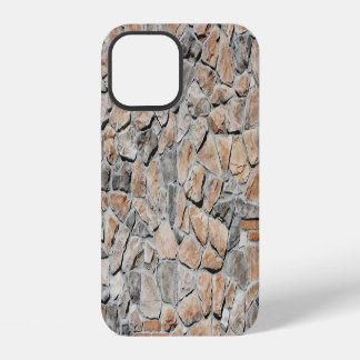 Coque iPhone 12 Vieux Château Brown Pierre Texture
