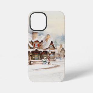 Coque iPhone 12 Mini Village un jour de Noël