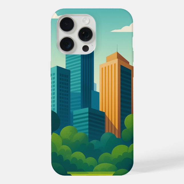 Coque iPhone Ville moderne (Verso)