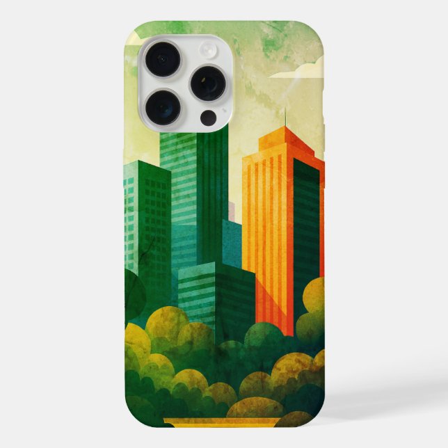 Coque iPhone Ville moderne (Verso)