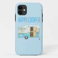 Coque iphone vintage de remorque de campeur de