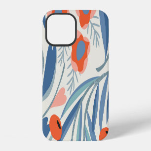 Coque iPhone 12 Vintage fleuri sans soudure, arrière - plan botani