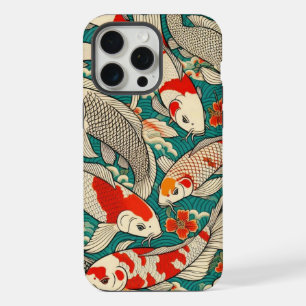 Vintage japonais Koi Poisson Motif peinture