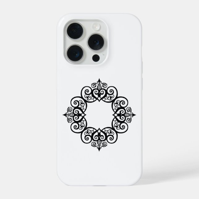 Coque iPhone Vintage Ornamental Frame (Verso)