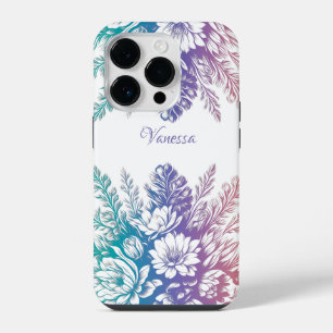 Coque Pour iPhone 14 Plus Vintage Pastel Colorful Floral Design