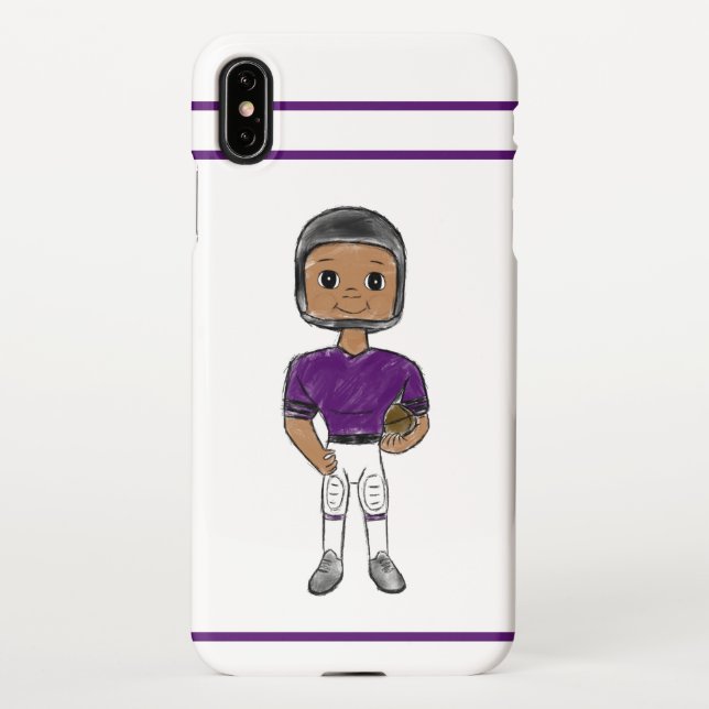 Coque iPhone vintage retro football player (Dos)