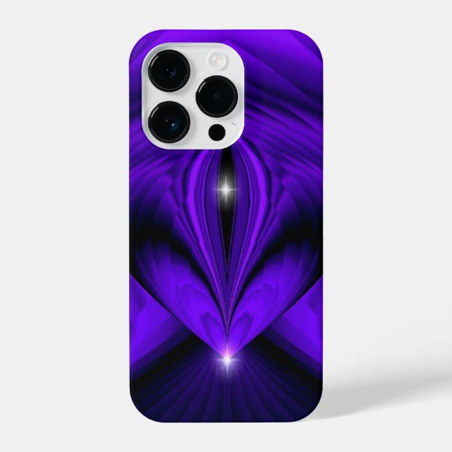Coque iPhone Violet Fleur arc-en-ciel rêve deux étoiles (Verso)