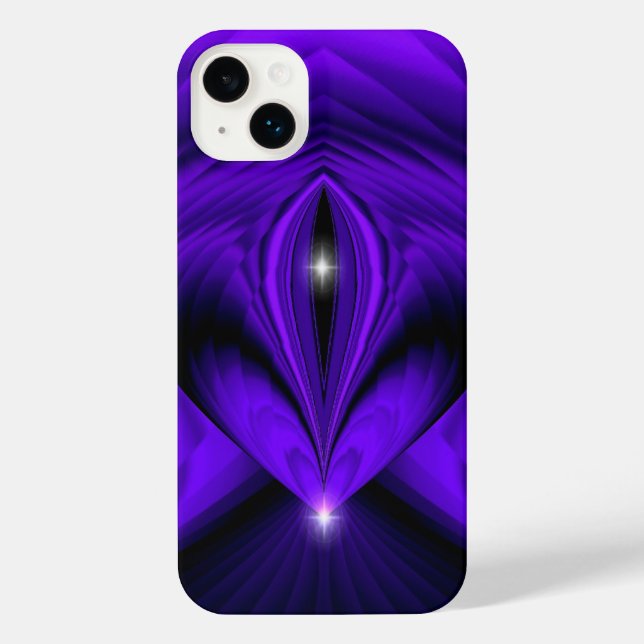 Coque iPhone Violet Fleur arc-en-ciel rêve deux étoiles (Verso)