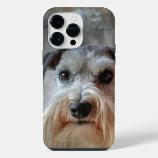 Coque Pour Pour iPhone 14 Pro Max Visage de chien Schnauzer