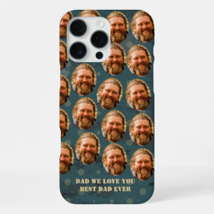 Coque iPhone 16 Pro Max Visages personnalisés avec motif de photo texte dr