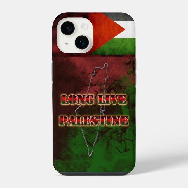 Coque iPhone Vive la Palestine | iPhone 14 (Verso)