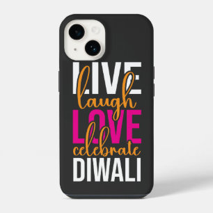 Coque Pour iPhone 14 Vivez, riez, aimez, célébrez Diwali