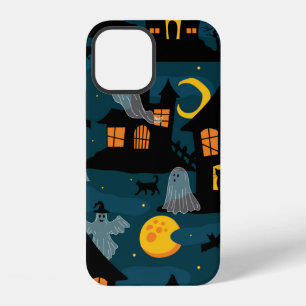 Coque iPhone 12 Voisinage hanté Halloween vintage sans fil Pa