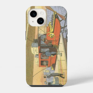 Coque Pour iPhone 14 Voitures anciennes Science Fiction Avion Hélicoptè