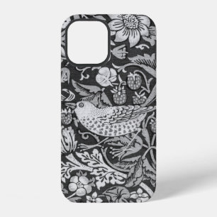 Coque iPhone 12 Voleur de fraises gris, William Morris