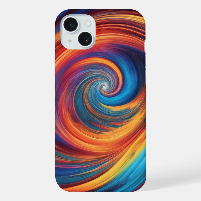Coque iPhone Vortex coloré (Verso)