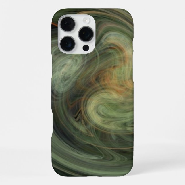 Coque iPhone VORTEX LÉGER / Abstrait gris orange (Verso)