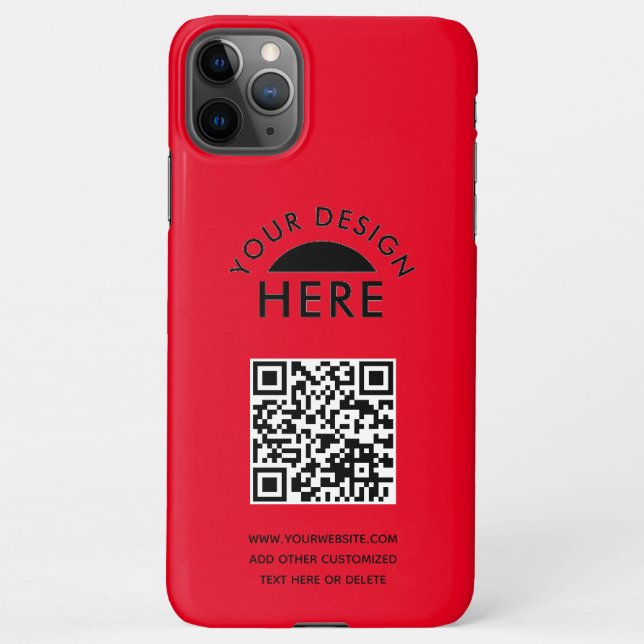 Coque iPhone Votre logo et code QR Business Promotiona iPhone C (Dos)
