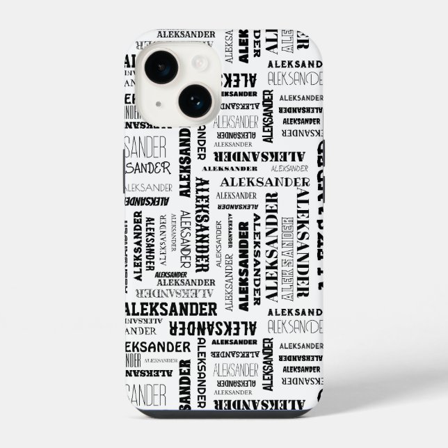 Coque iPhone Votre (Long) nom est partout (Verso)