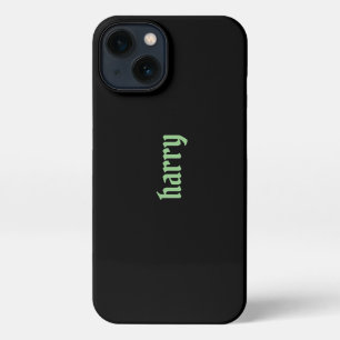 Etui iPhone 13 votre nom noir