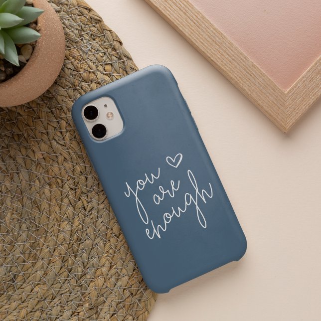 Coque iPhone Vous Êtes Assez | Citation Inspirationnelle Lettré (Créateur téléchargé)