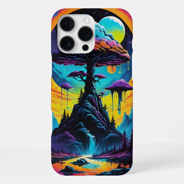Coque iPhone Voyage en champignon 2 (Verso)