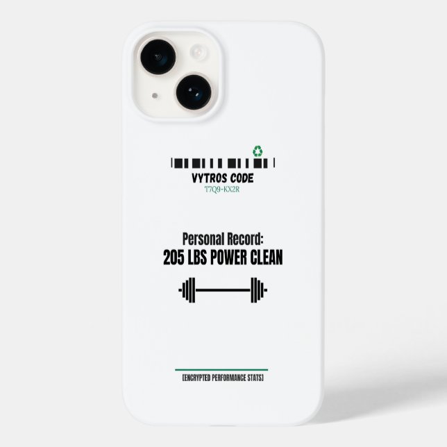 Coque iphone VYTROS "Statistiques de performances  (Verso)