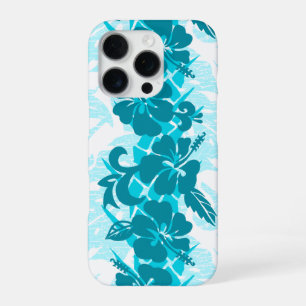 Coque iPhone 16 Pro Waikoloa Hibiscus Hawaïen Floral Sarcelle