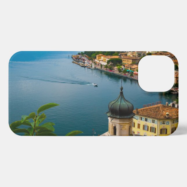 Coque iPhone Water | San Benedetto Church Lake Garda, Italy (Verso Horizontal)