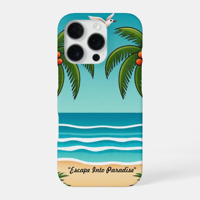 Coque iPhone "Whispers Of Paradise" (Verso)