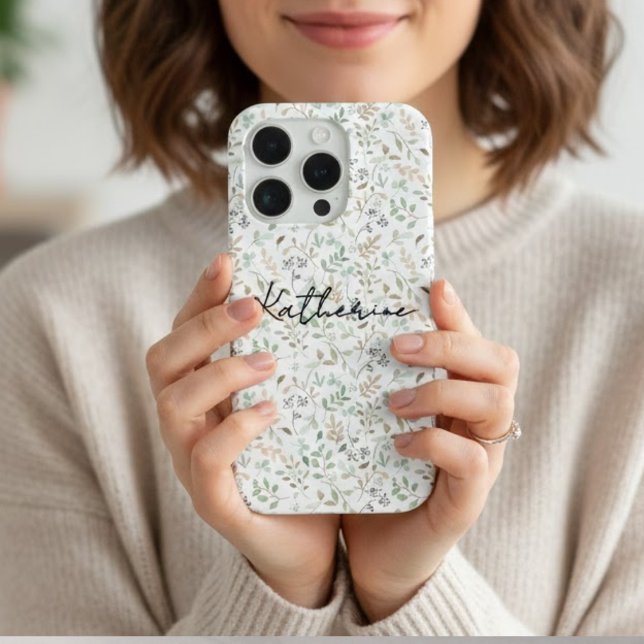 Coque iPhone Wildflower Boho Name (Créateur téléchargé)