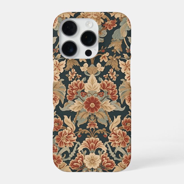 Coque iPhone William Morris Antique Honeysuckle Motif Floral (Verso)