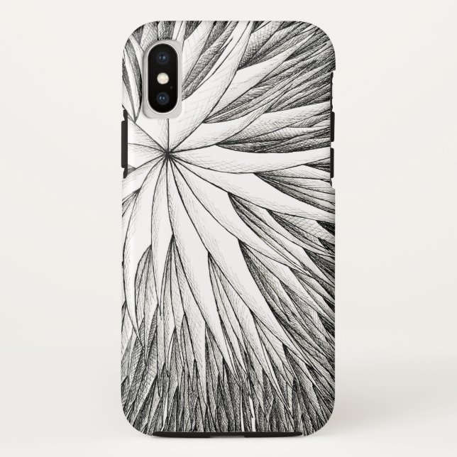 Coque iPhone X Fleur Abstraite - Apple iPhone / coque ipad (Dos)