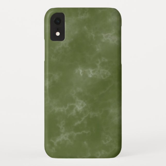 Coque IPhone XR marbré cool vert (Dos)