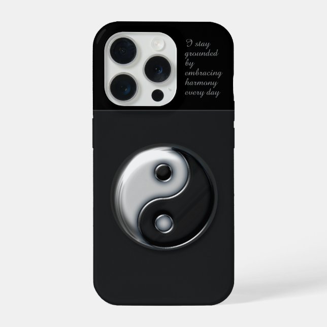 Coque iPhone Ying Yang 3D (Verso)